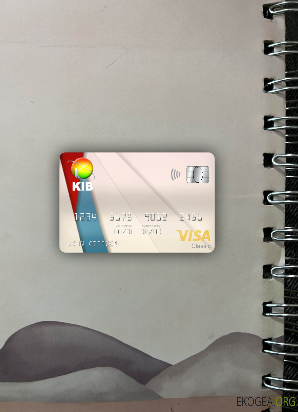 Iraq Kurdistan International Bank visa carte classique photolook ,